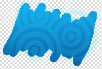 Blue abstract transparent background PNG clipart