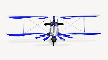 Blue airplane collage element psd | Free PSD - rawpixel