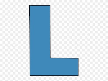 Blue Alphabet Letter L With L - Letter L Clip Art