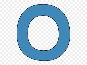 Blue Alphabet Letter O Clip Art Image Clipart Of - Letter