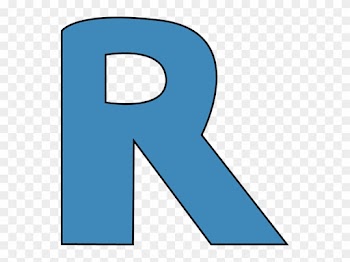 Blue Alphabet Letter R Clip Art - Letter R Clipart Blue
