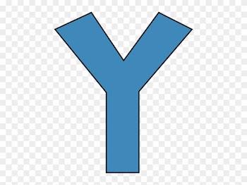 Blue Alphabet Letter Y - Letter Y Clipart Blue
