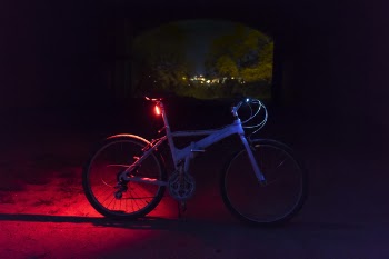 Blue and Black Road Bike on Street