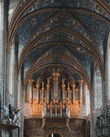 Blue and Brown Building Interior
