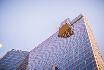 Blue and Brown High Rise Building