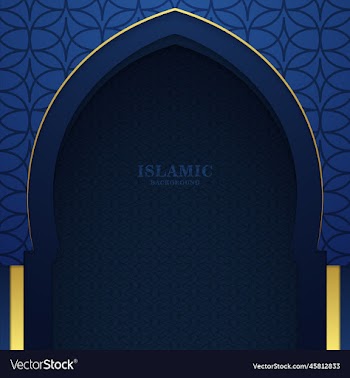 blue and gold elegant simple islamic background