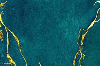 Blue and gold marble textured background