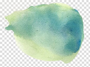 Blue and green abstract painting transparent background PNG clipart