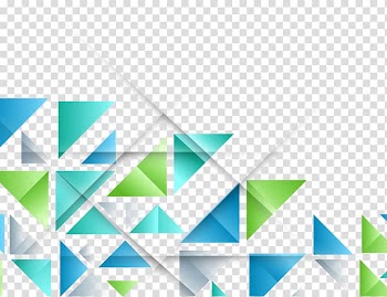 Blue and green , Triangle Geometric shape Pattern, Colorful geometric transparent background PNG clipart