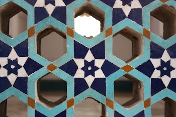 Blue and Light-blue Wooden Organizer