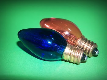 Blue and Orange Bulbs