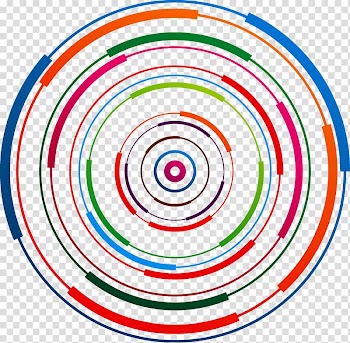 Blue and orange circle illustration, Circle Blue Line , Colorful technology background transparent background PNG clipart