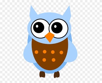 Blue And Orange Owl Clip Art At Clker - Baby Owl Clip Art