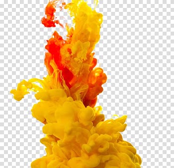 Blue and orange smoke illustration, Ink Water Paint Cloud, smoke transparent background PNG clipart