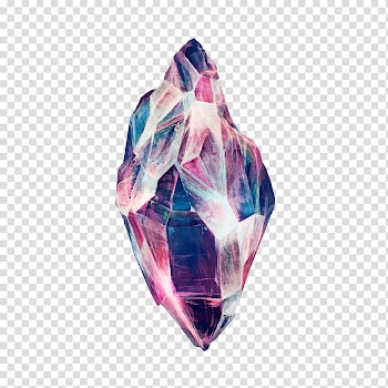 Blue and pink gemstone , Drawing Crystal Mineral Quartz, stones and rocks transparent background PNG clipart