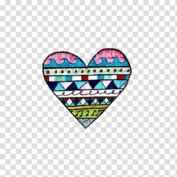 Blue and pink heart illustration transparent background PNG clipart