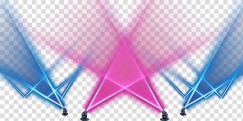 Blue and pink LED lights, Stage lighting Lamp, Lighting effects transparent background PNG clipart