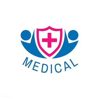 Blue and pink  medical care service logo vect.. | Free stock vector - 538784
