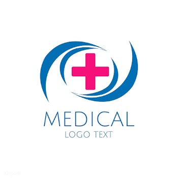 Blue and pink  medical care service logo vect.. | Free stock vector - 538801