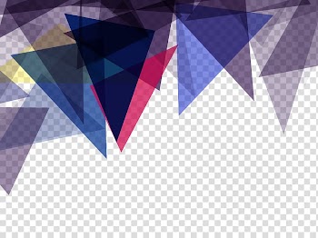 Blue and pink triangles illustration, Triangle Adobe Illustrator, abstract background transparent background PNG clipart