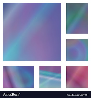 Blue and purple abstract background set vector image