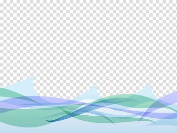 Blue and purple borderline, , Hand painted color river water transparent background PNG clipart