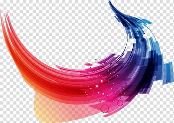 Blue and red graphic illustration screenshot, , Science and Creativity shading color business card transparent background PNG clipart