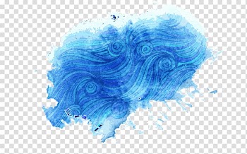 Blue and white abstract , Blue cartoon Lake texture transparent background PNG clipart