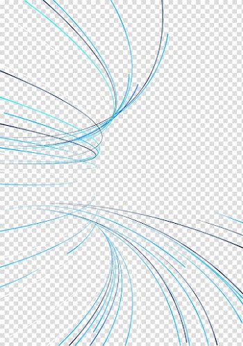 Blue and white abstract illustration, Blue Light Line, hand-drawn Blue Line Science and Technology transparent background PNG clipart