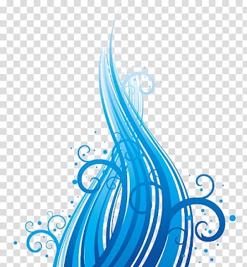 Blue and white abstract painting transparent background PNG clipart