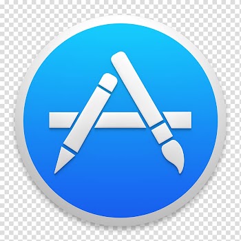 Blue and white Art logo, blue smoking cessation brand, Appstore transparent background PNG clipart