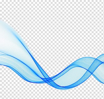 Blue and white illustration, Blue Wave Curve Illustration, Blue ribbon decorative elements transparent background PNG clipart