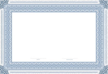 Blue and white invitation template, frame Text Structure Area Pattern, Empty Certificate Template transparent background PNG clipart