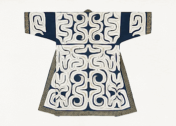 Blue and white kaparamip robe | Free Photo Illustration - rawpixel