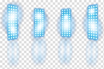 Blue and white LED lights illustration, Light Stage Icon, Stage lighting cool transparent background PNG clipart