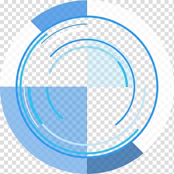 Blue and white lens , Circle Angle Number, Abstract & ring transparent background PNG clipart