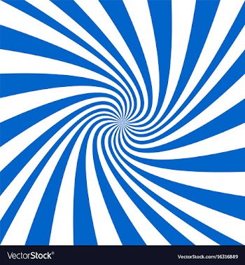 Blue and white spiral background - design vector image