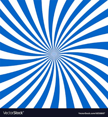 Blue and white spiral design background vector image