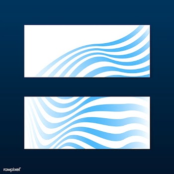 Blue and white striped abstract banner vector.. | Free stock vector - 538104
