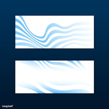 Blue and white striped abstract banner vector.. | Free stock vector - 538170