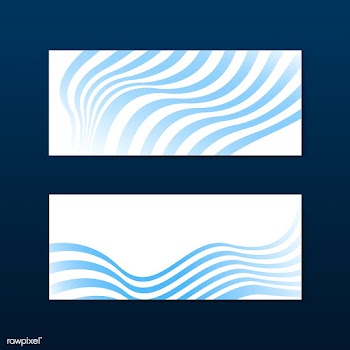 Blue and white striped abstract banner vector.. | Free stock vector - 538210