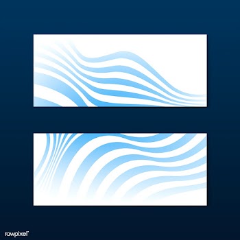 Blue and white striped abstract banner vector.. | Free stock vector - 538211