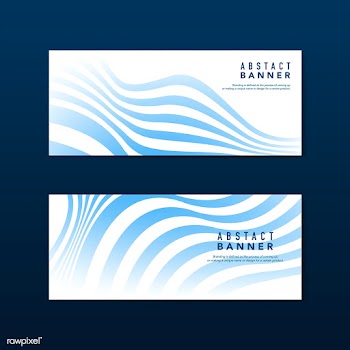 Blue and white striped abstract banner vector.. | Free stock vector - 538231