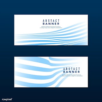 Blue and white striped abstract banner vector.. | Free stock vector - 538233