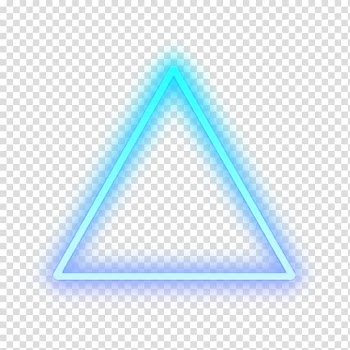 Blue and white triangle illustration, Triangle Light Detroit: Become Human Sticker Neon sign, triangle transparent background PNG clipart