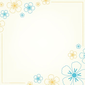 Blue and yellow floral pattern | Free stock vector - 558634
