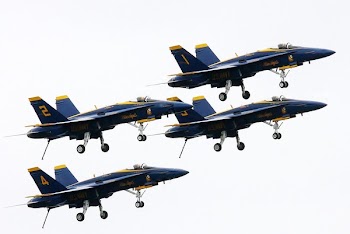 Blue and Yellow Jets
