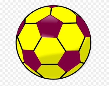 Blue And Yellow Soccerball Clip Art At Clker - Printable Soccer Ball Template