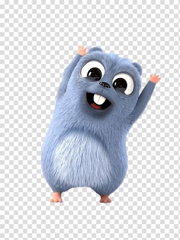 Blue animal , Lemming Paws Up transparent background PNG clipart