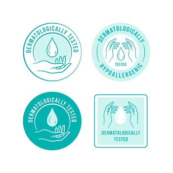 Blue antibacterial logo template Free Vector